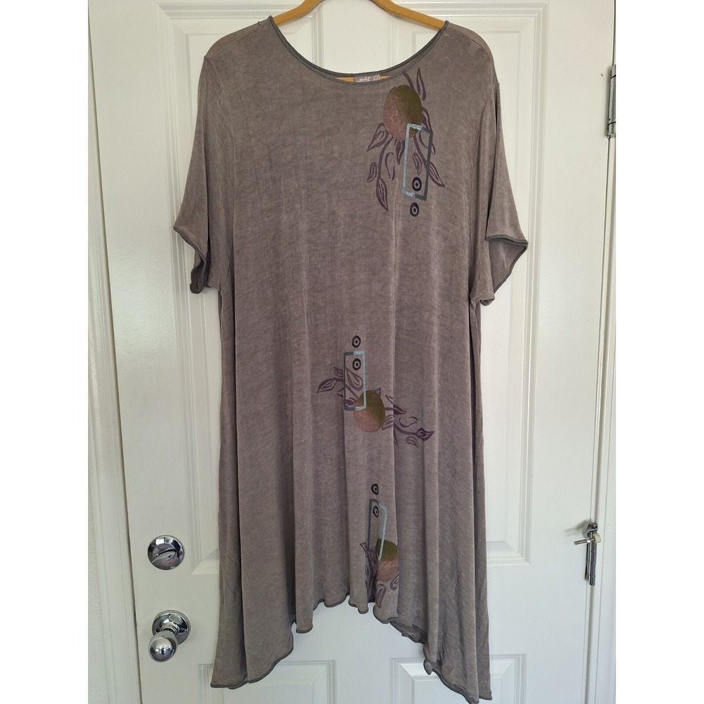 Blue Fish gray midi dress 1996 Size XL-XXL